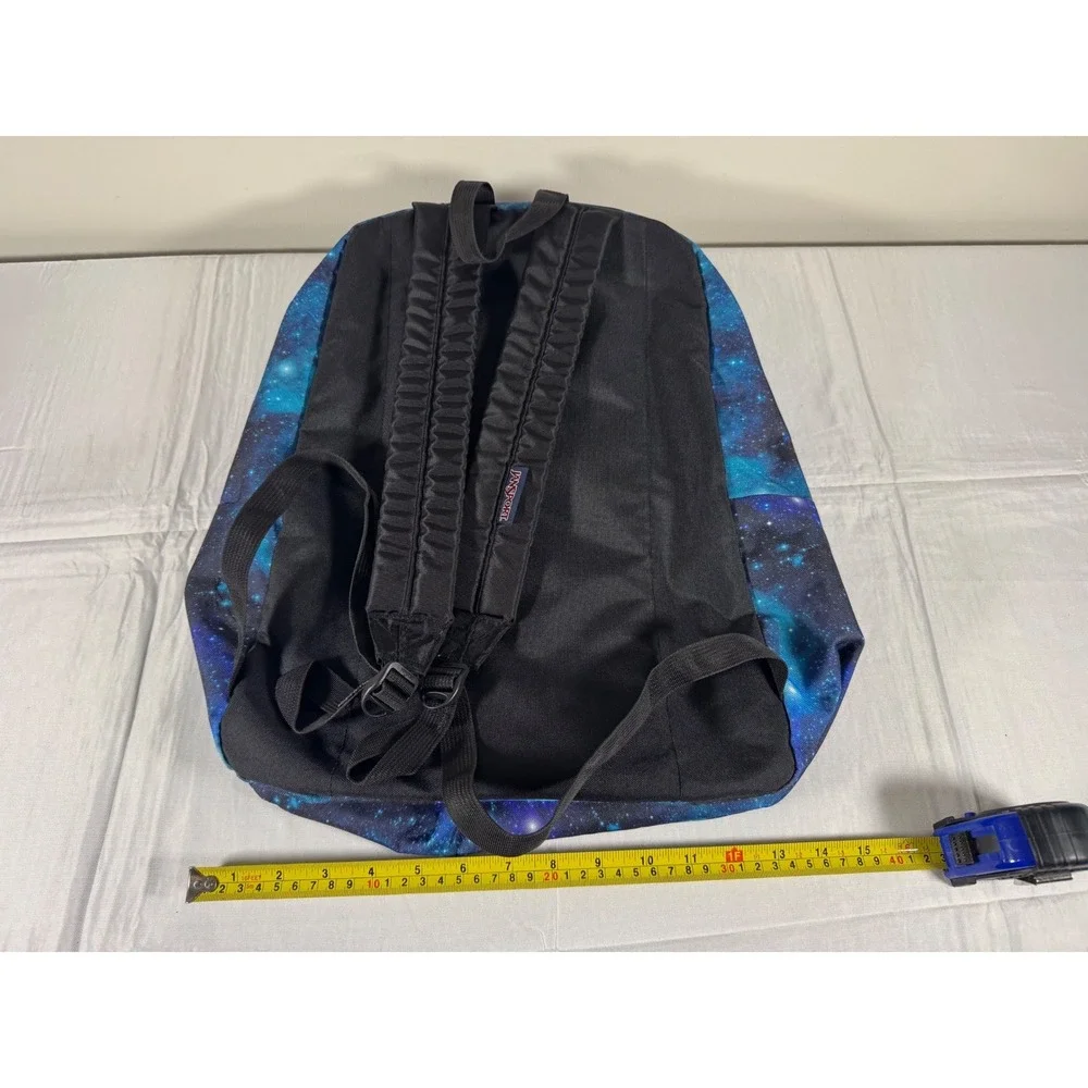 Jansport SuperBreak Backpack Blue Galaxy Star Print Laptop Sleeve School Bag